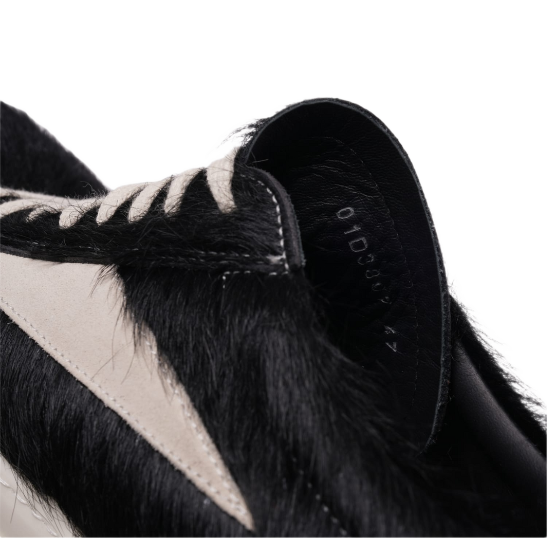 Rick Owens 'Black' Pony Hair Vintage Sneaks