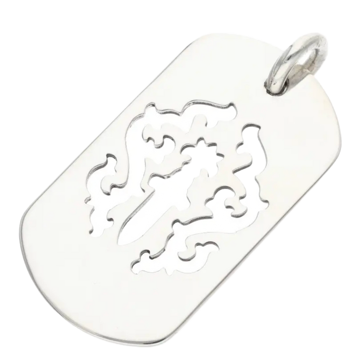 Chrome Hearts 'Dagger' Silver Dog Tag Pendant
