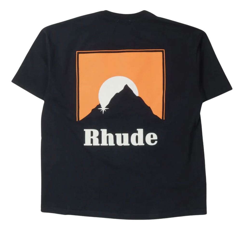 Rhude 'Orange Moonlight' Black Tee