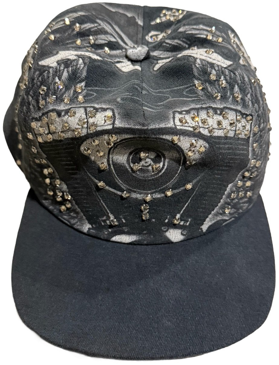 Bossi 'Black Engine' Rhinestone Snapback Hat