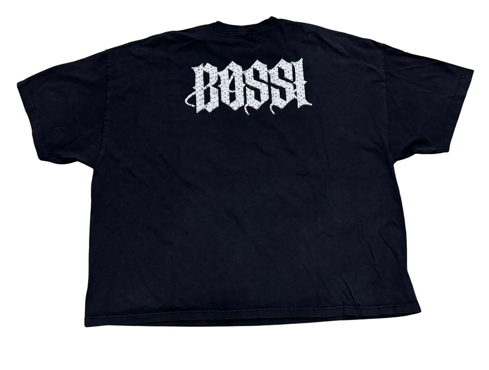 Bossi 'Number Of The Beast' Iron Maiden Vintage Rhinestone Tee