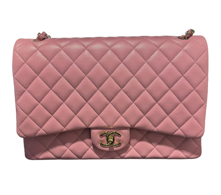 Chanel 'Pink' Classic Jumbo Double Flap Bag