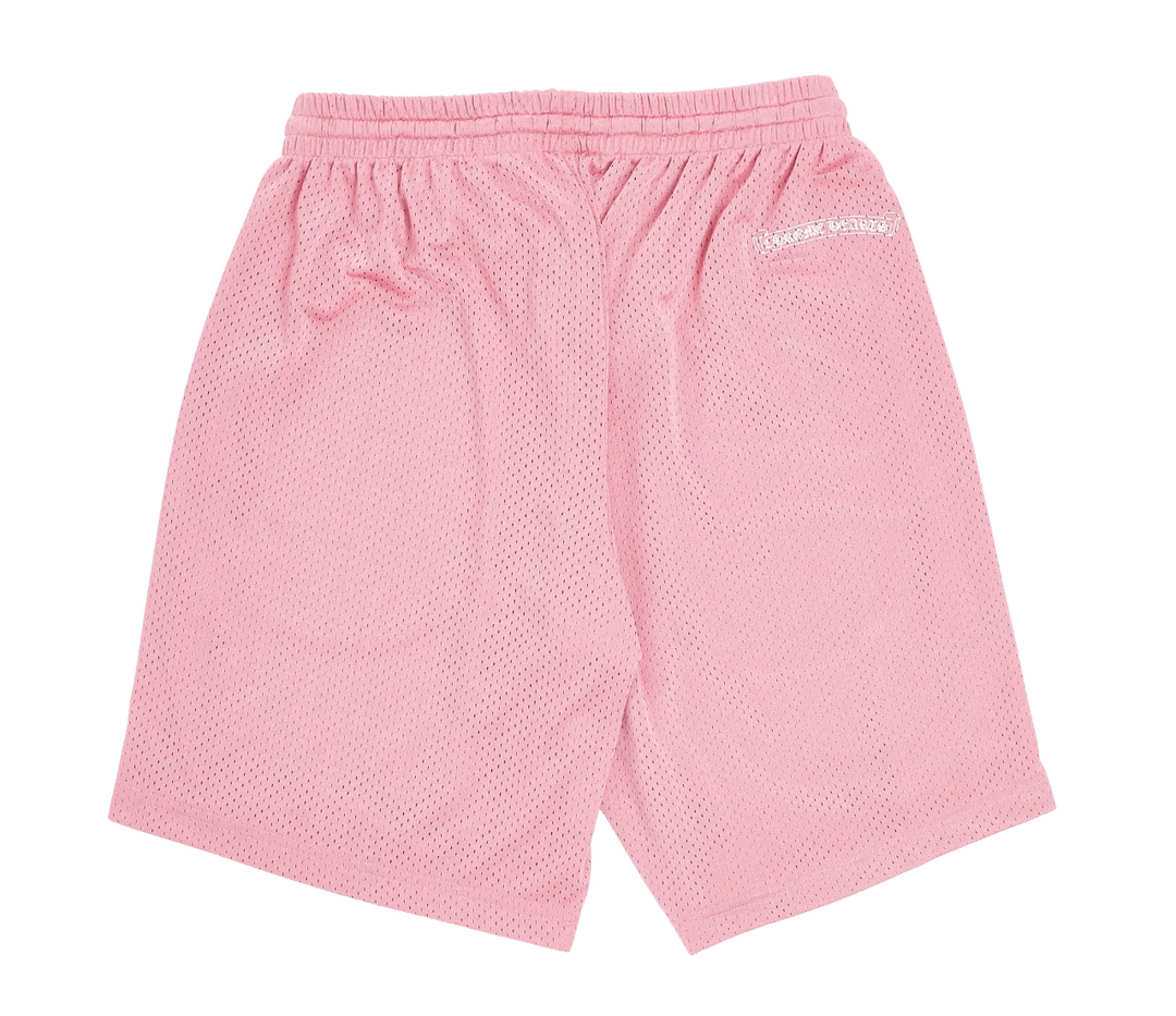 Chrome Hearts 'Love You' Pink Mesh Warm Up Shorts