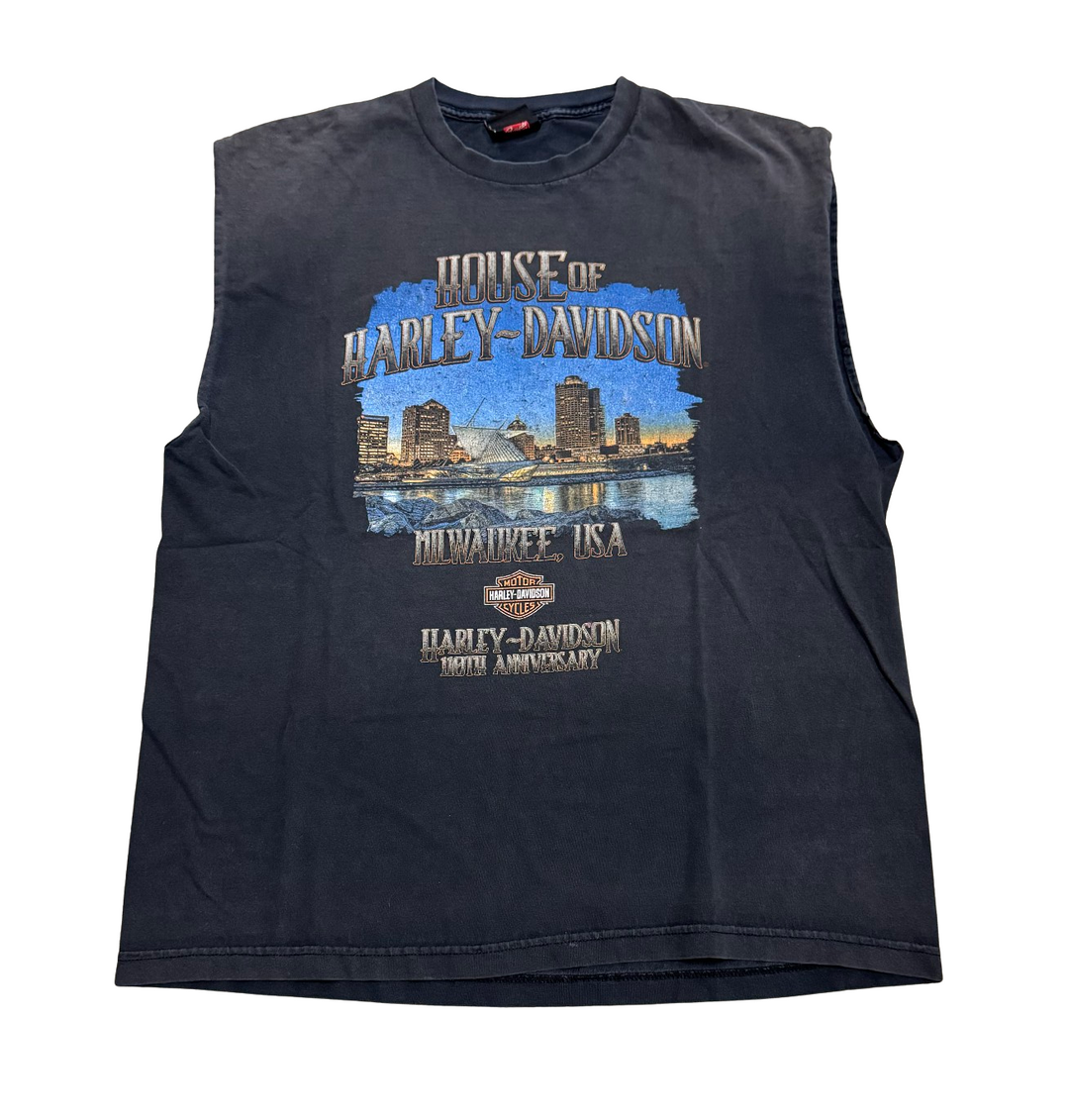 Harley Davidson 'House of Harley Davidson' Vintage Cut Off Tee