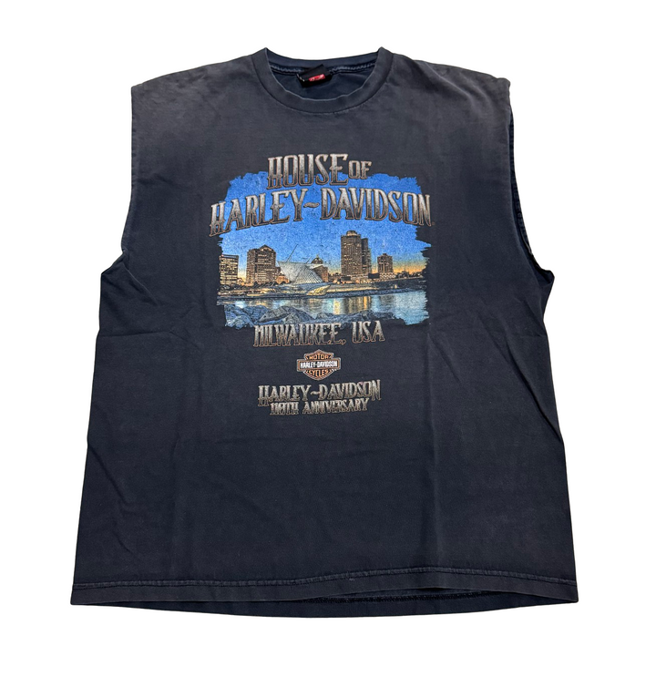 Harley Davidson 'House of Harley Davidson' Vintage Cut Off Tee