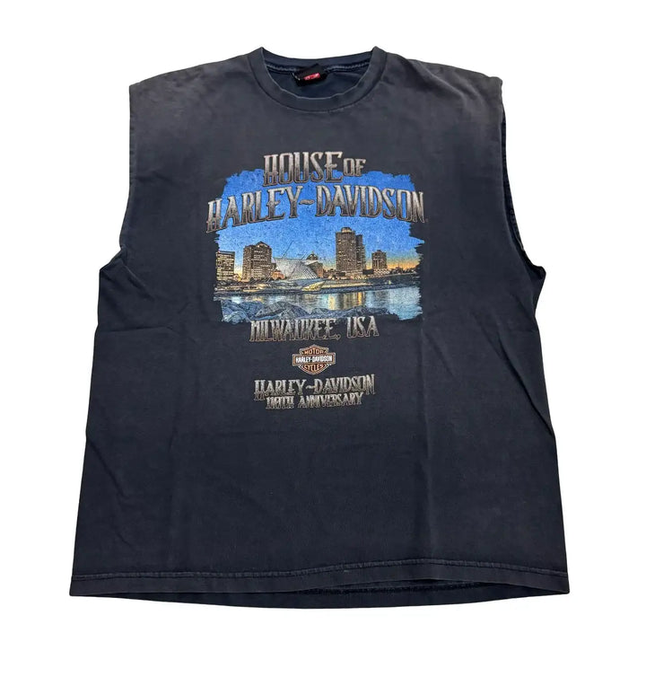 Harley Davidson 'House of Harley Davidson' Vintage Cut Off Tee