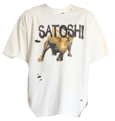Satoshi Nakamoto 'Wall Street' Tee