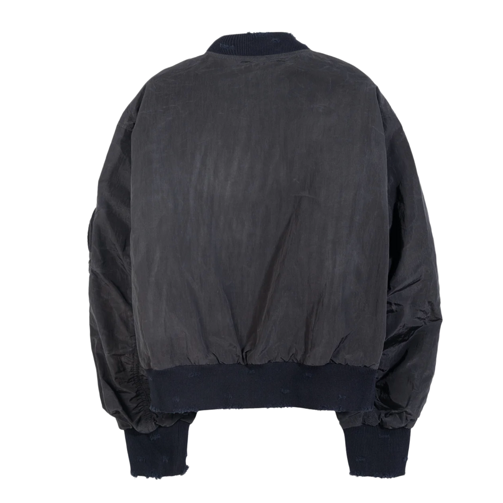 Thug Club 'Scarred Charlie' Black Bomber Jacket