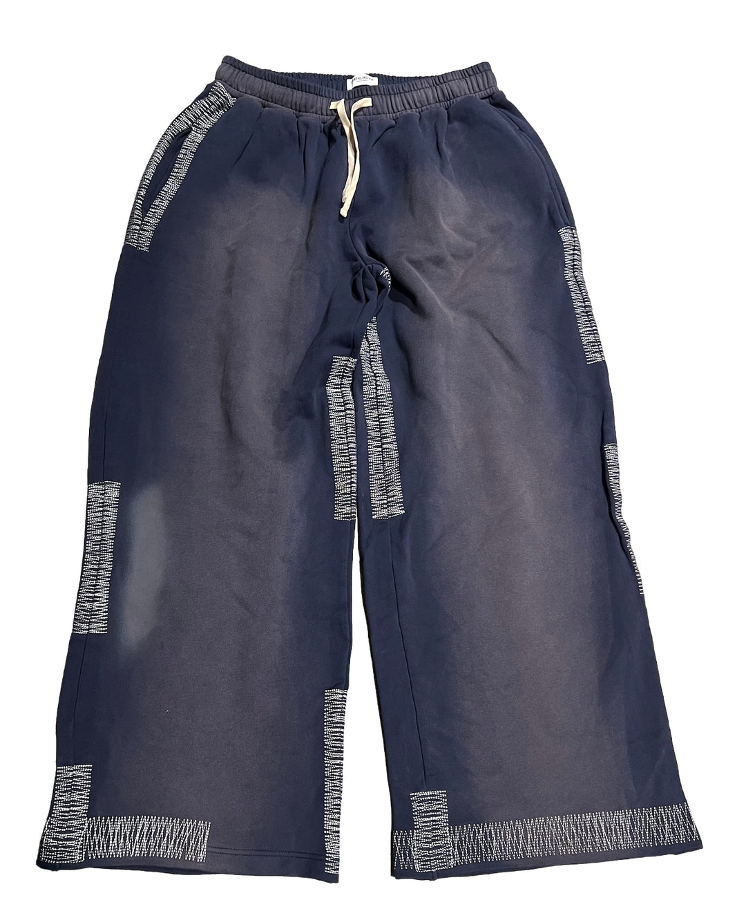 Earthling VIP 'Navy' Stitch Sweatpants