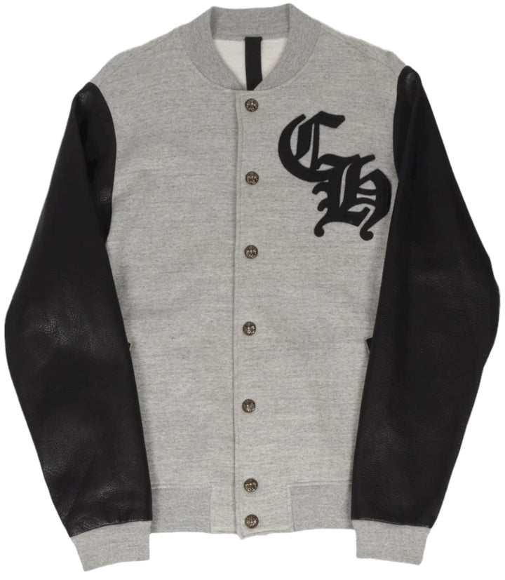 Chrome Hearts 'CH Logo' Grey Varsity Jacket
