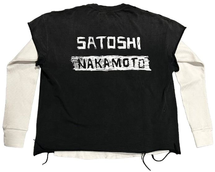 Satoshi Nakamoto 'Black' Anarchy Thermal Longsleeve