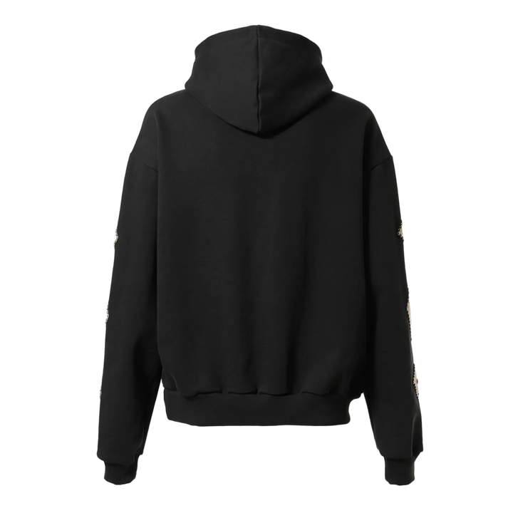 Satoshi Nakamoto 'Studded Logo' Black Hoodie