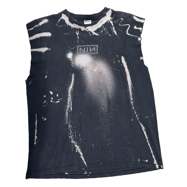 Nine Inch Nails 'Tie Dye'  Vintage Black Cutoff 