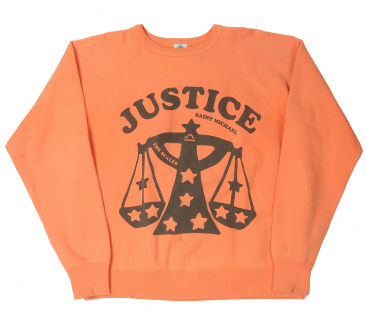 Saint Michael 'Justice' Orange Crewneck