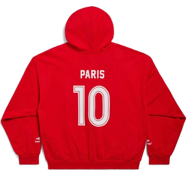 Balenciaga 'Paris' Soccer Zip Up Hoodie