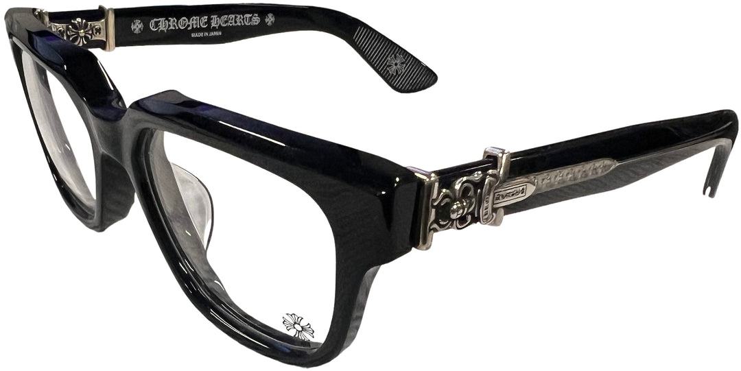 Chrome Hearts 'Vagillionaire II' Black/Silver Glasses