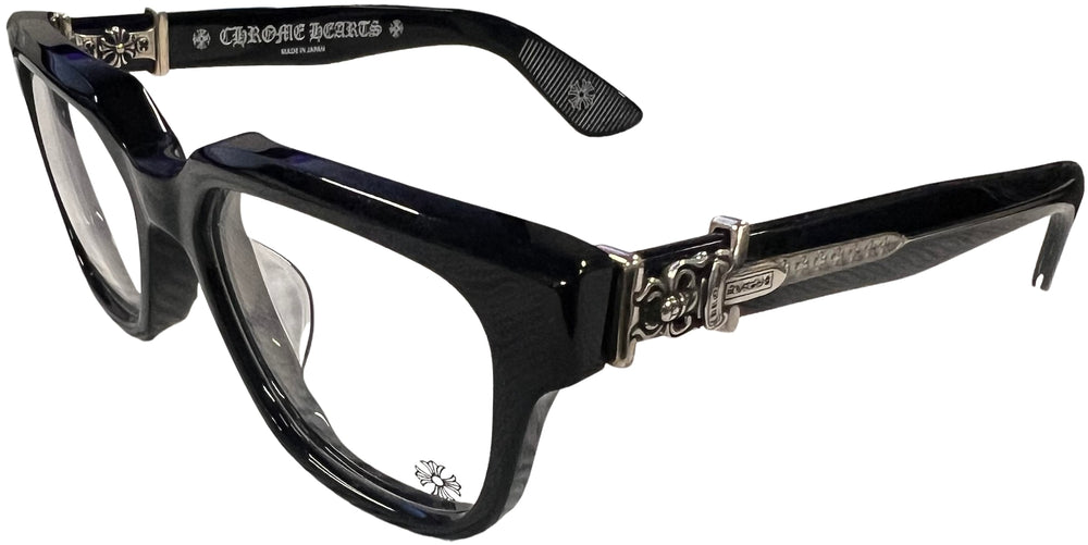Chrome Hearts 'Vagillionaire II' Black/Silver Glasses