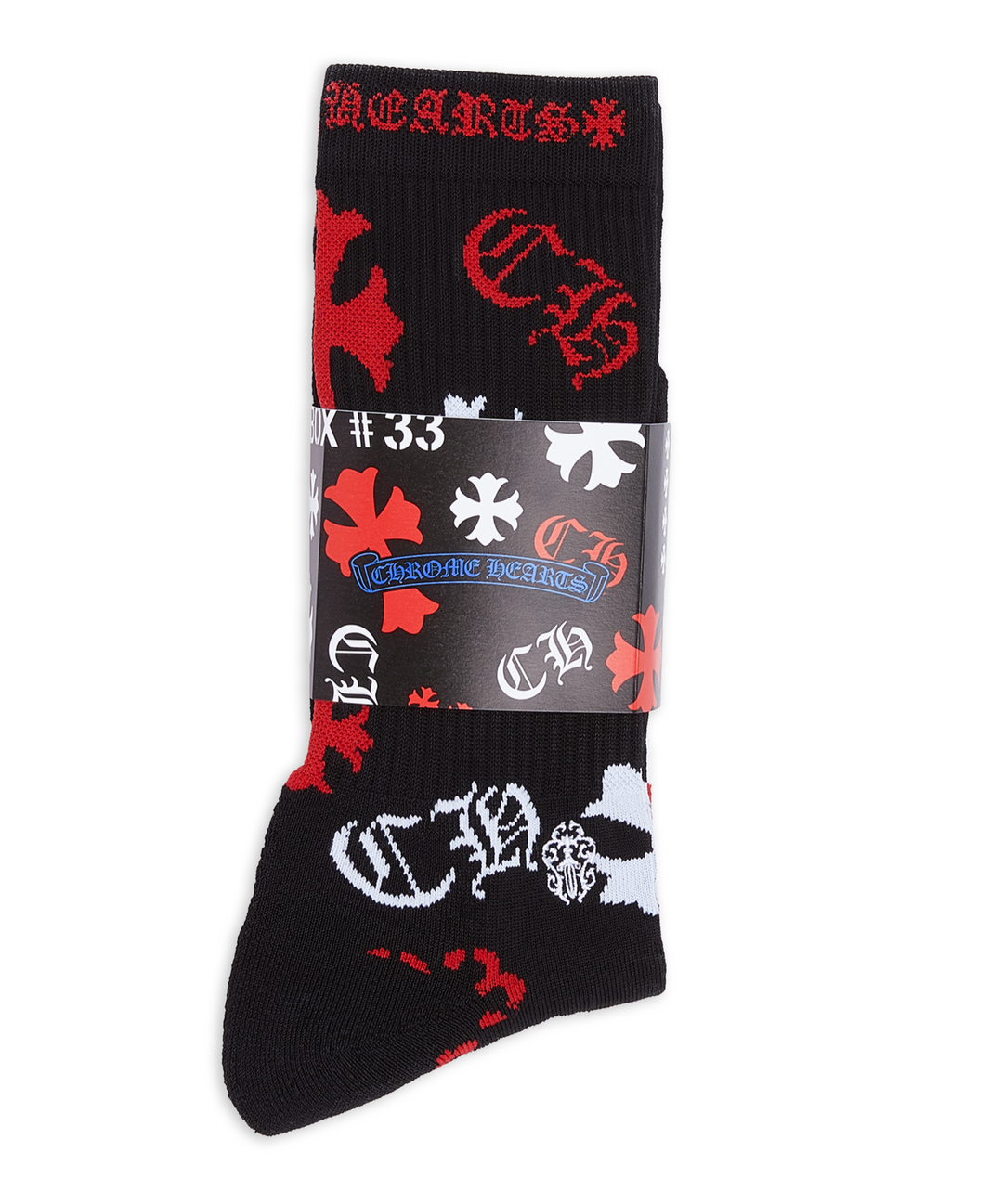 Chrome Hearts 'Stencil' Multi Logo Socks