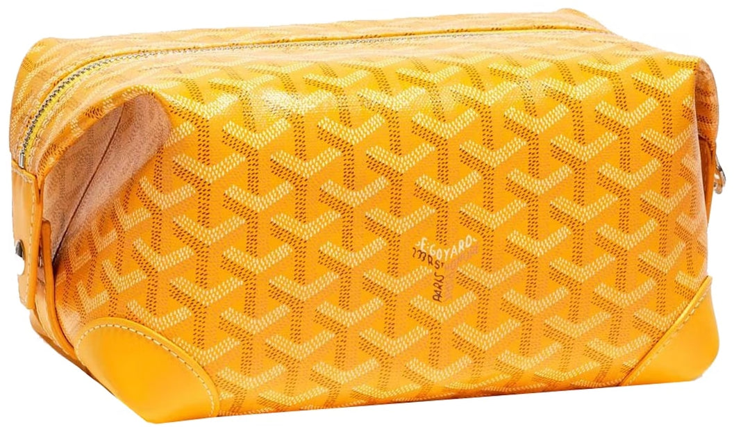 Goyard 'Yellow Bowling 25' Toiletry Bag