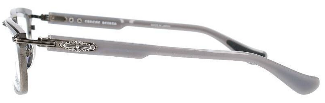 Chrome Hearts 'You're Late' Grey Metal Frame Glasses