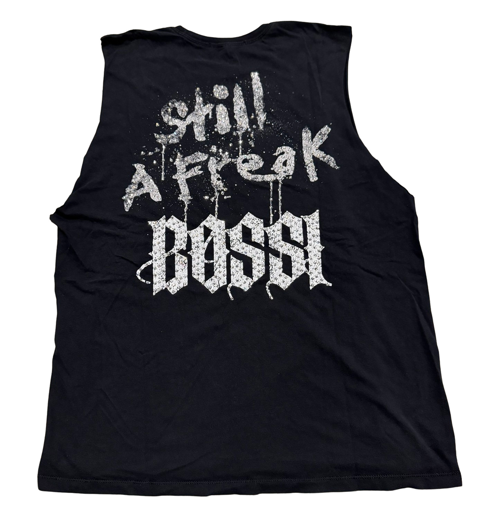 Bossi 'Korn' Vintage Rhinestone Cutoff Tee