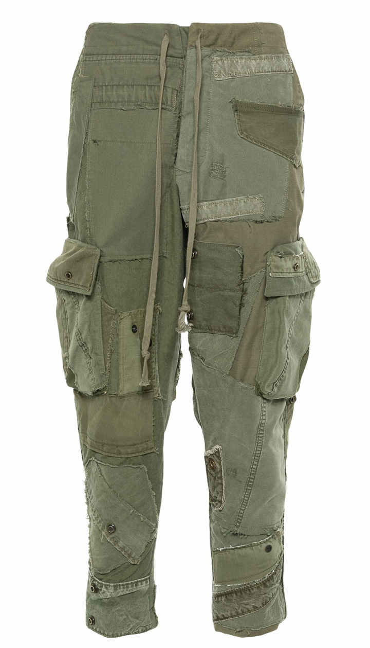 Greg Lauren 'Patchwork' Cotton Trousers