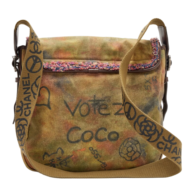 Chanel Graffiti ‘On The Pavements’ Canvas Messenger Bag
