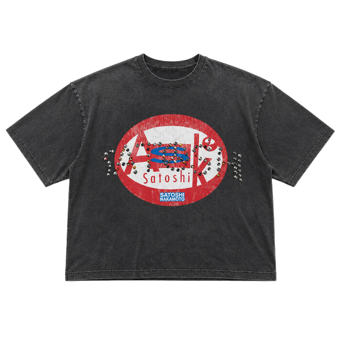 Satoshi Nakamoto 'Ask Satoshi' Black Tee