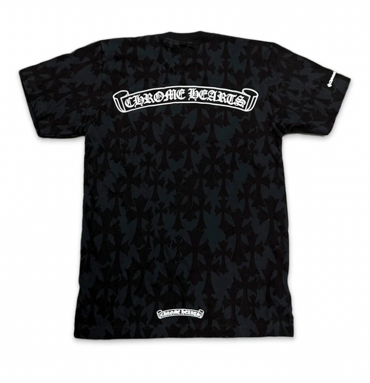 Chrome Hearts All Over 'Cemetery Print' Black Tee