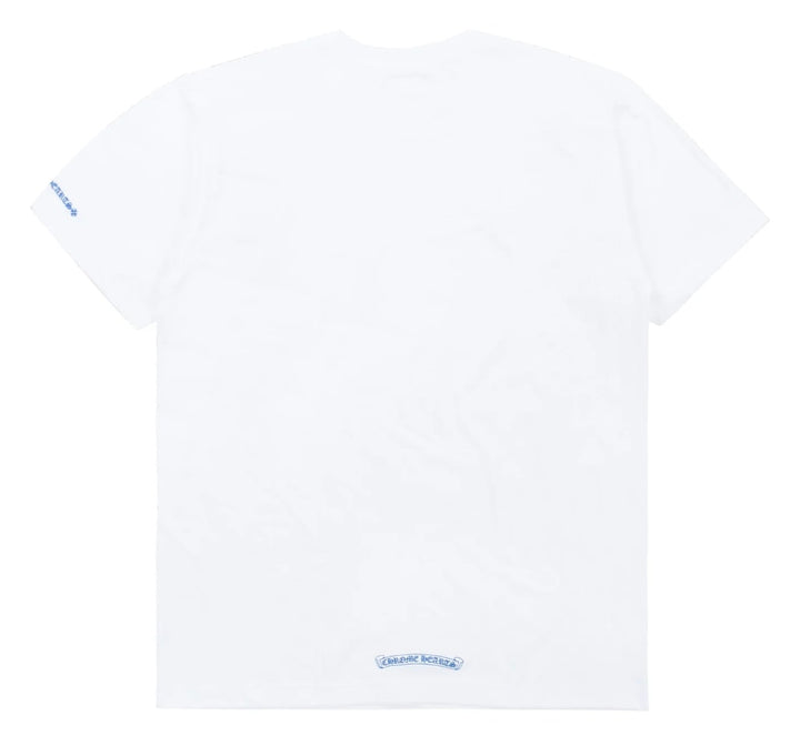 Chrome Hearts 'White/Blue' Collar Logo Tee