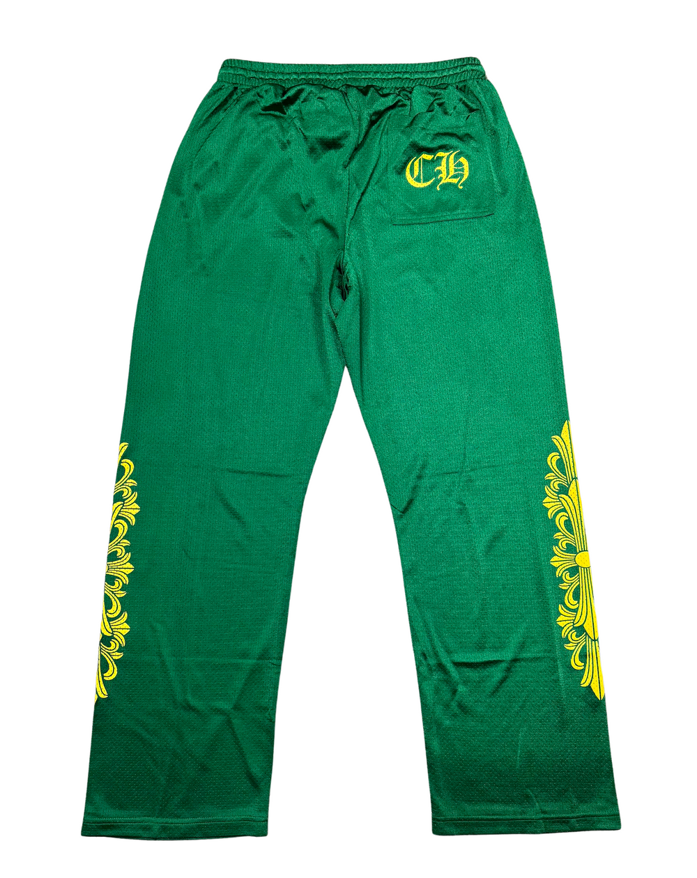 Chrome Hearts 'Green' Floral Mesh Pants