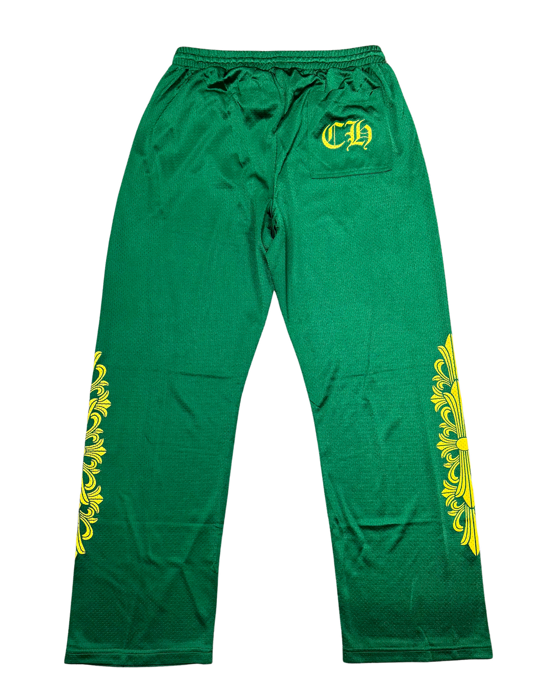 Chrome Hearts 'Green' Floral Mesh Pants