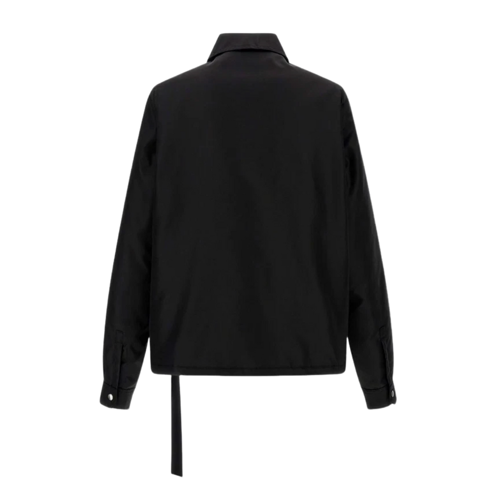 Rick Owens DRKSHDW 'Black' Concealed Zip Up Padded Nylon Jacket