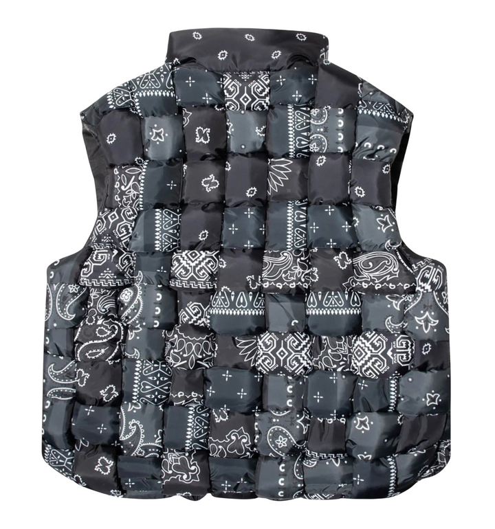 Kapital Bandana 'Keel Weaving' Black Vest