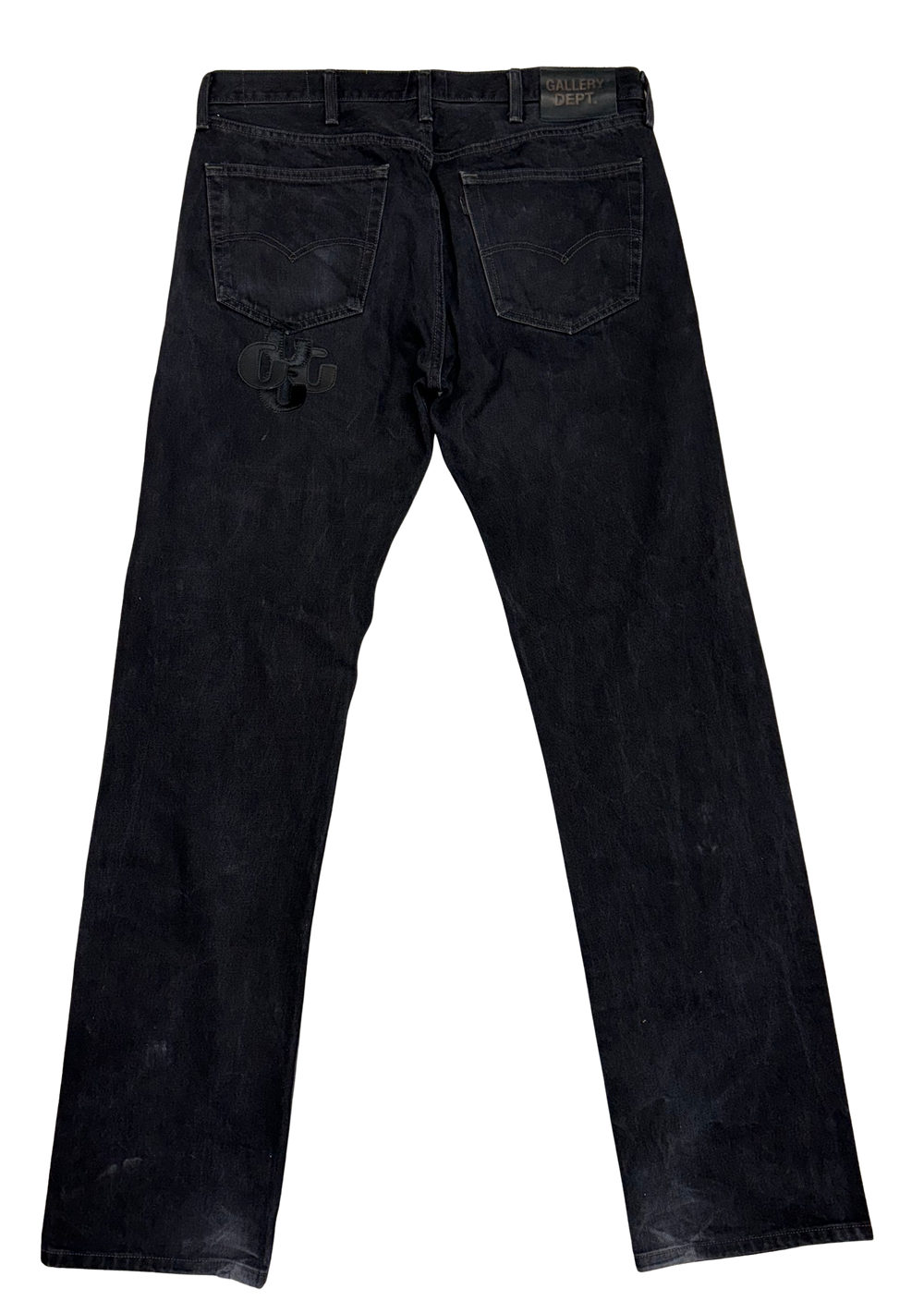 Gallery Dept 'Black G Patches' Straight Leg Jeans