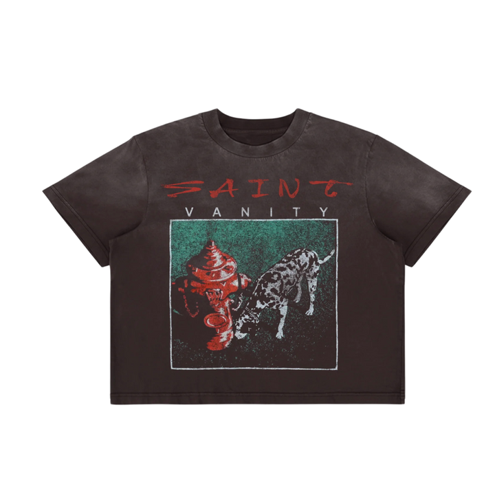 Saint Vanity 'Dalmatian' Brown Tee
