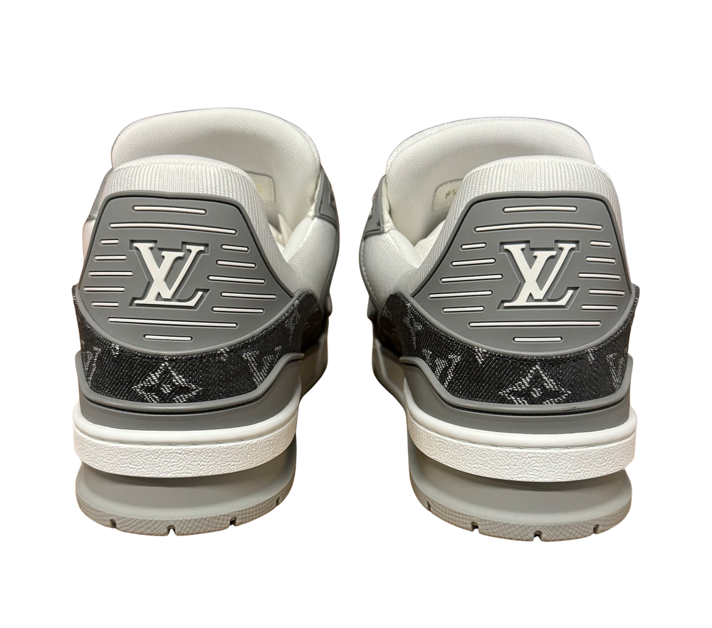 Louis Vuitton LV Trainer 'Grey Denim' Sneakers