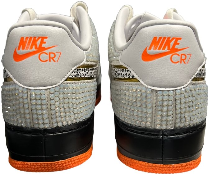 Bossi 'White/Orange/Blue' Rhinestone Sneaker