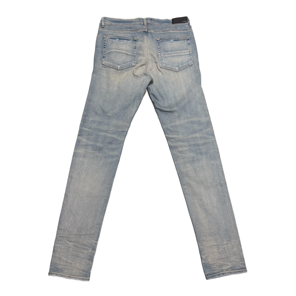 Amiri 'Tie Dye Patch' Distressed Jeans