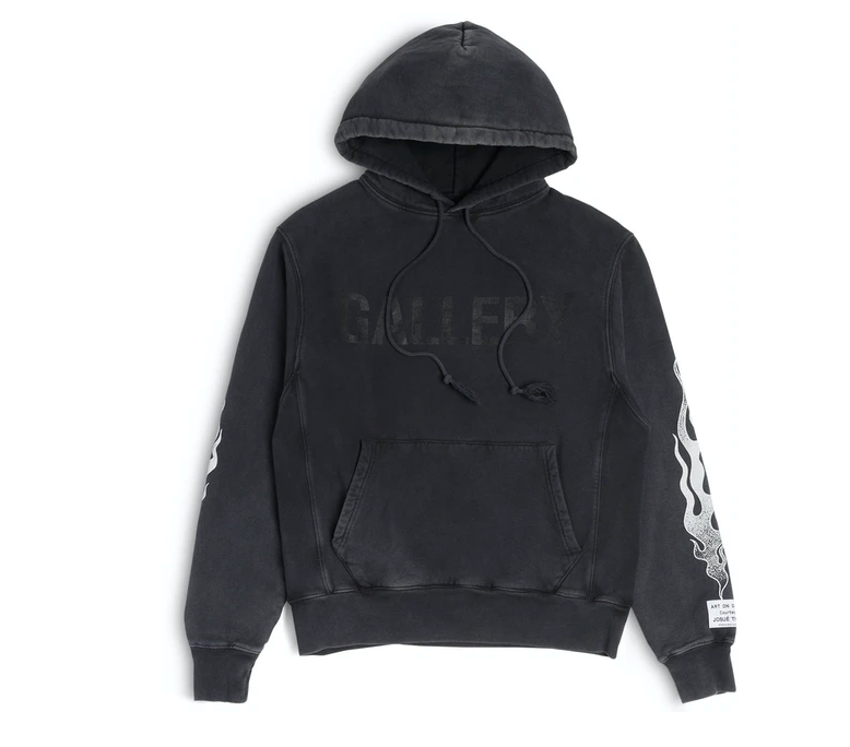 Gallery Dept. Flames Black Hoodie