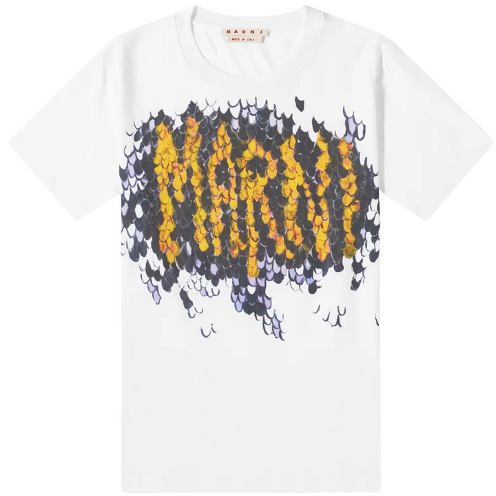 Marni 'Impression Logo' White Tee