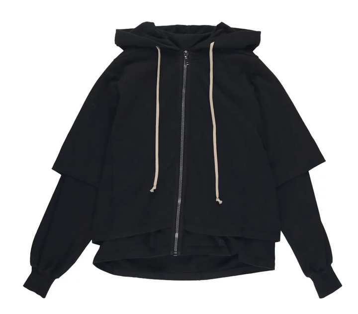 Rick Owens DRKSHDW 'Zipped Hustler' Black Zip Up