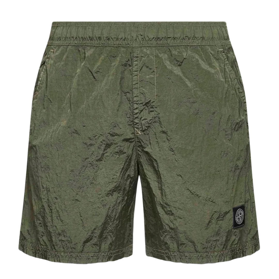 Stone Island 'Green' Nylon Swim Shorts