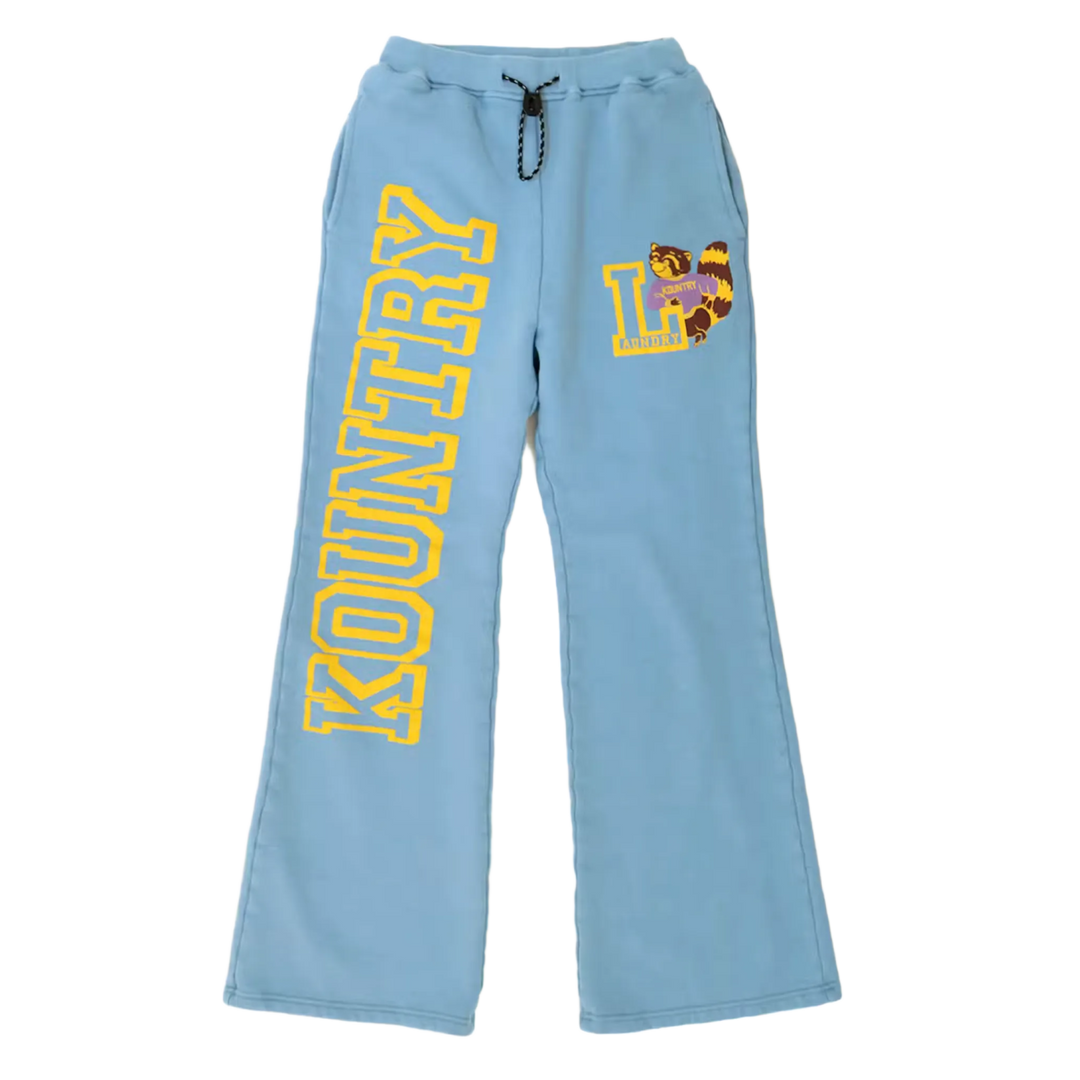 Kapital 'Fleece' Flare Light Blue Sweats