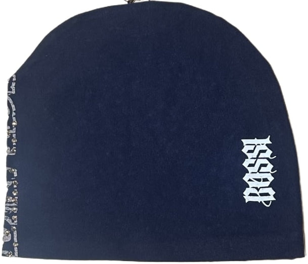 Bossi 'Navy Eagle' Rhinestone Vintage Beanie