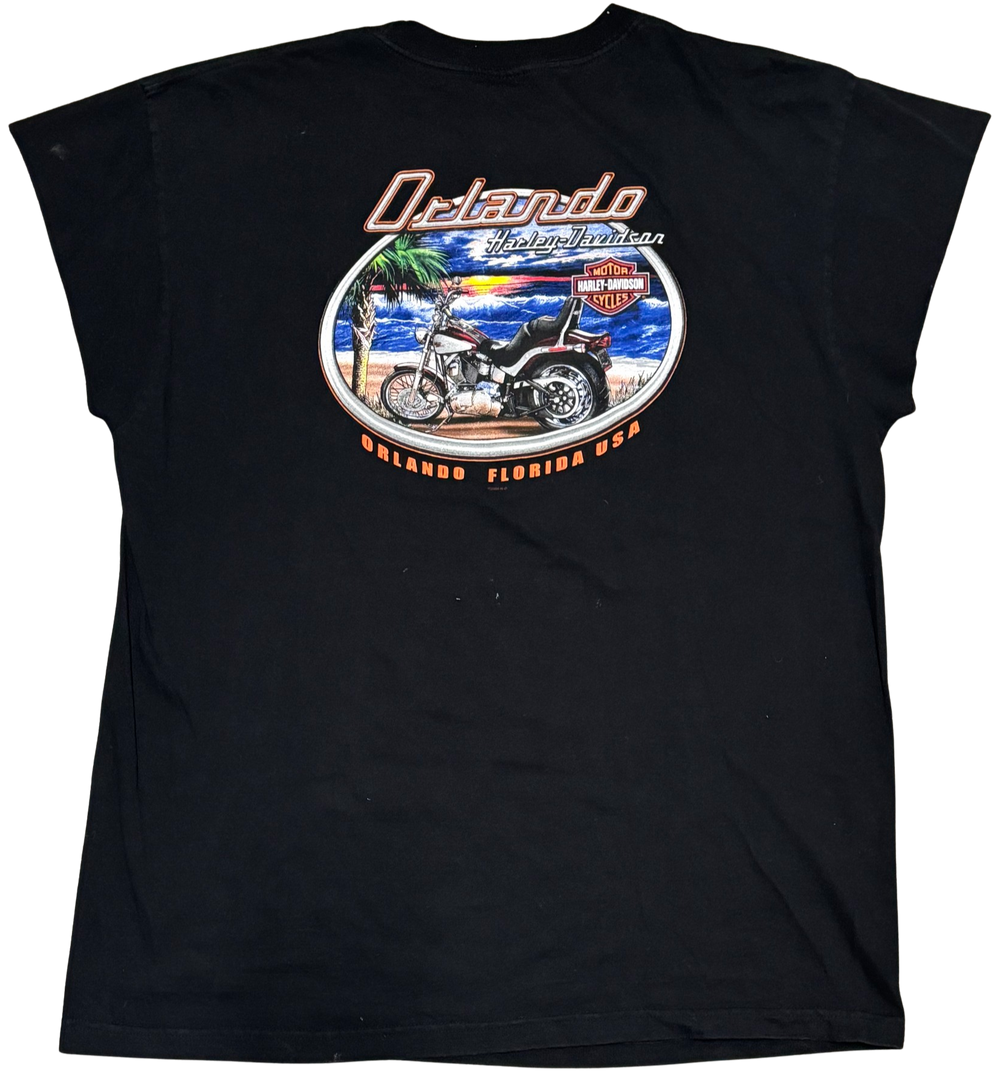 Harley Davidson 'Orlando' Vintage Cutoff Tee