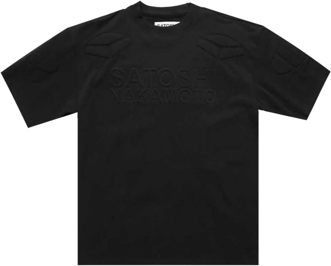 Satoshi Nakamoto 'Moto' Black Tee