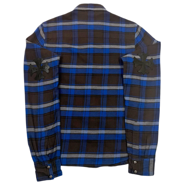 Chrome Hearts 'Black/Blue' Plus Cross Patch Flannel