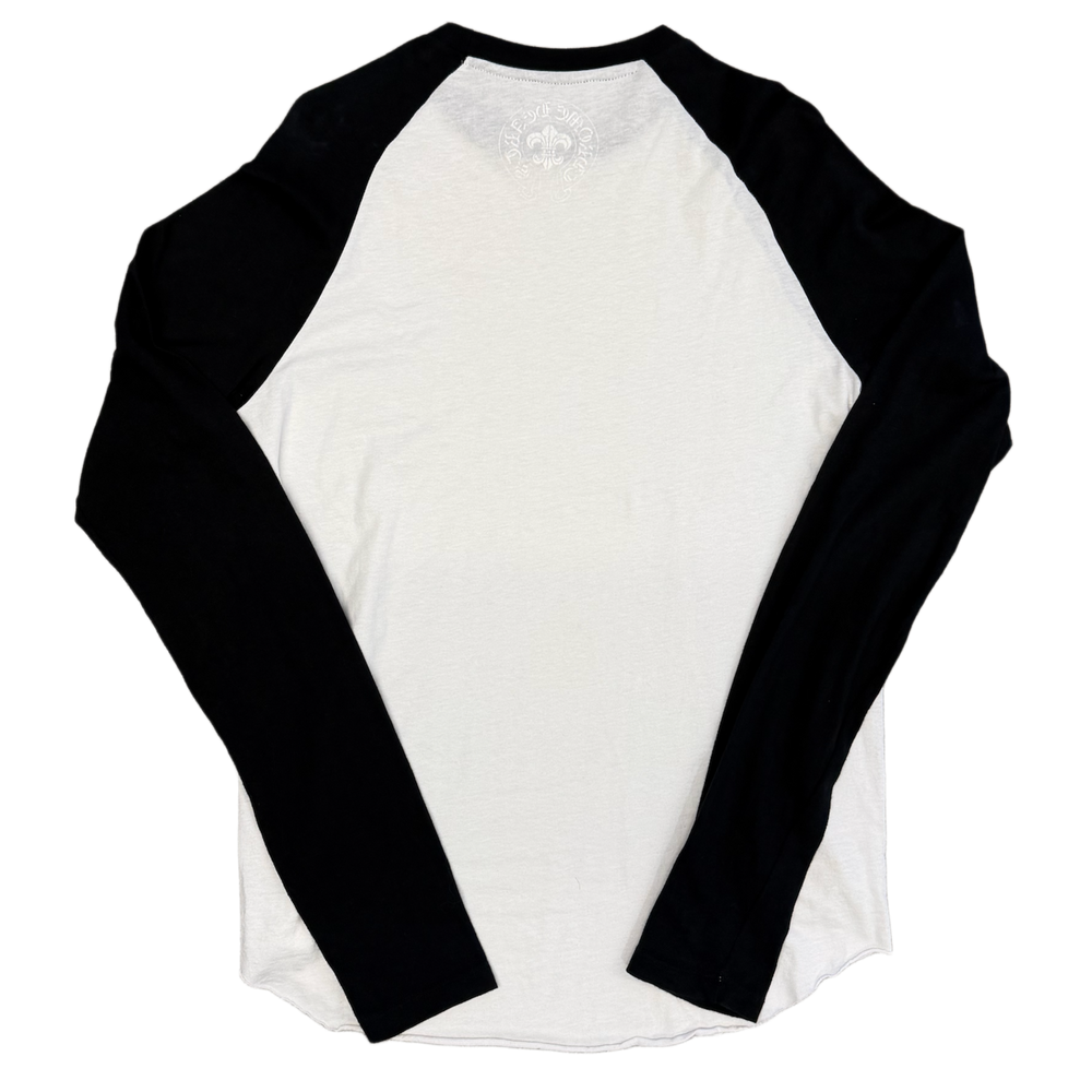 Chrome Hearts 'White Patch' White/Black Baseball Longsleeve