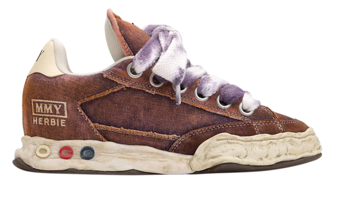 Maison Mihara Yasuhiro 'Herbie Puffer OG Sole' Washed Denim Purple Low